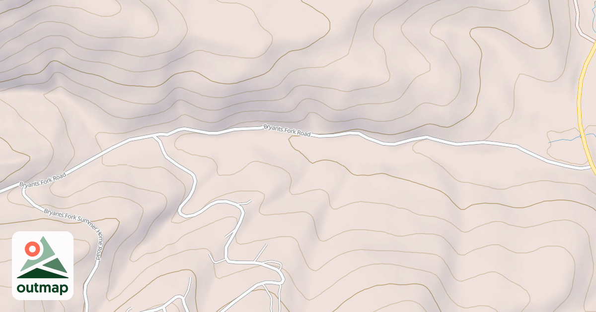 Map of BRYANTS FORK