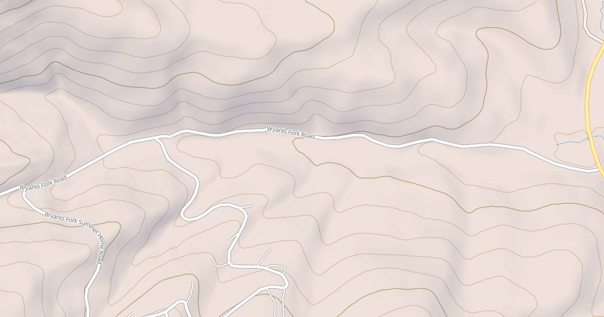 Map preview of BRYANTS FORK