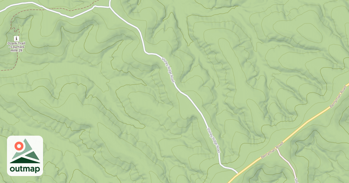 Map of SHIRLEY RIDGE