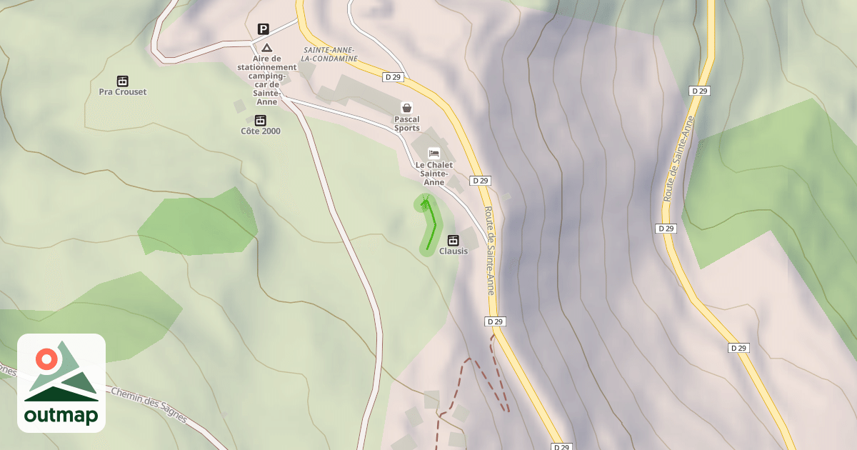 Map of Les Eyssalps