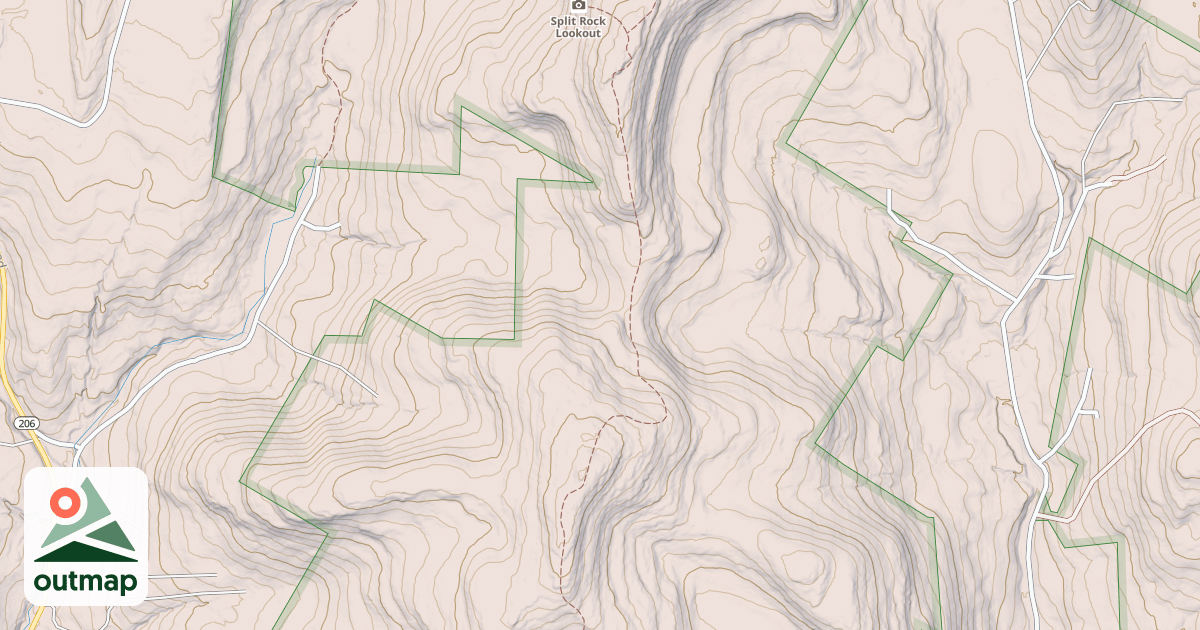 Map of Pelnor Hollow Trail