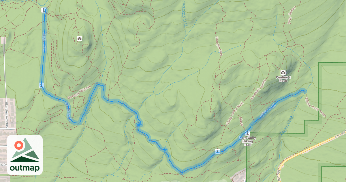 Map of Bridle Trail