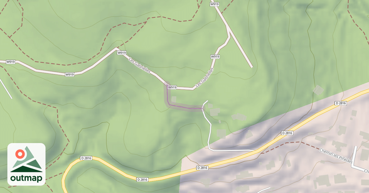 Map of Chemin des Gabrielles