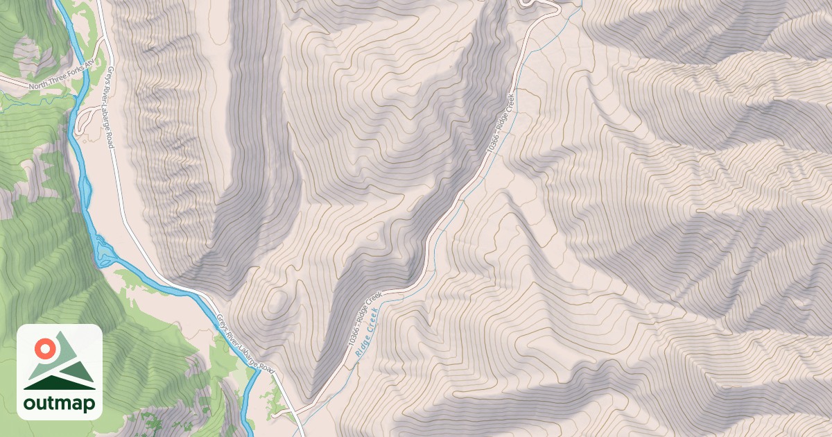 Map of RIDGE CREEK