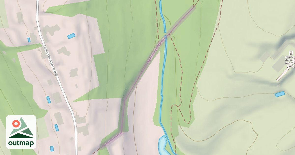 Map of Sentier du David