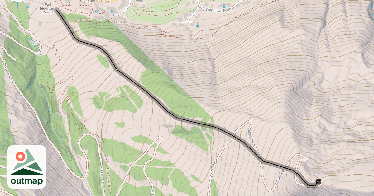 Map of Golden Peak Race