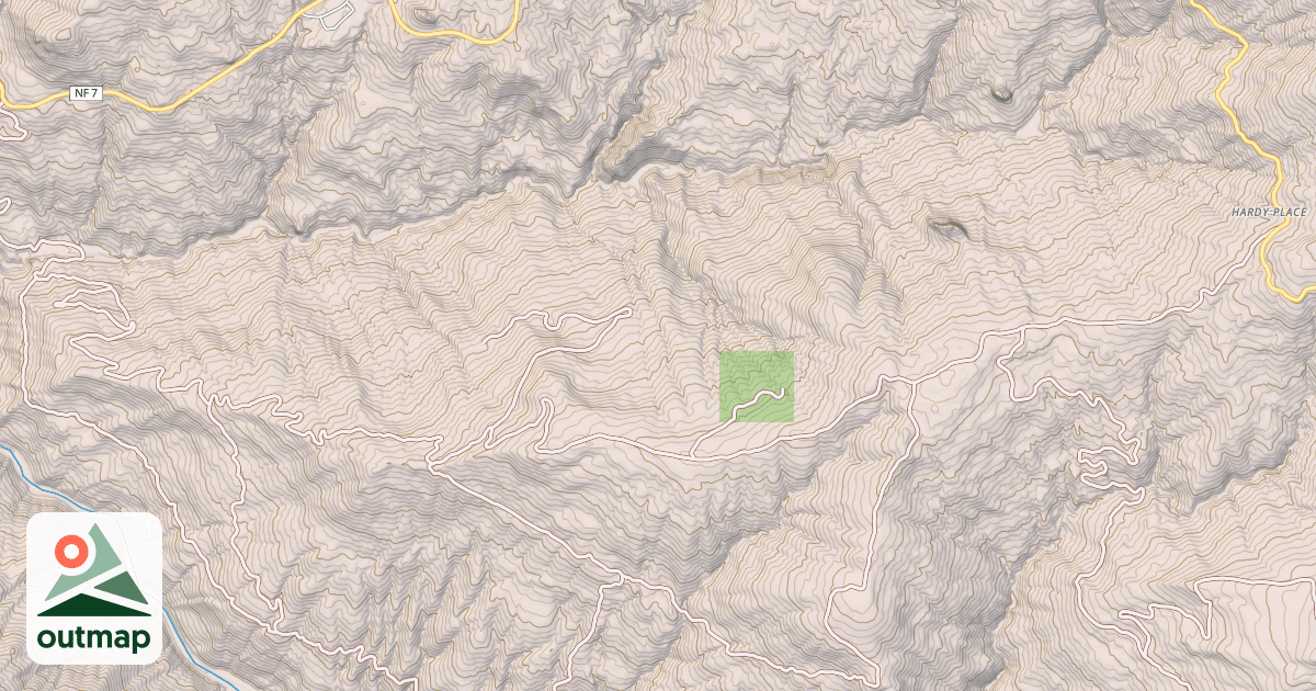 Map of TWIN ROCKS RIDGE