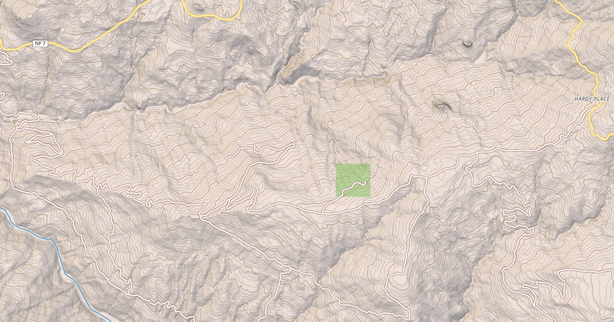 Map preview of TWIN ROCKS RIDGE