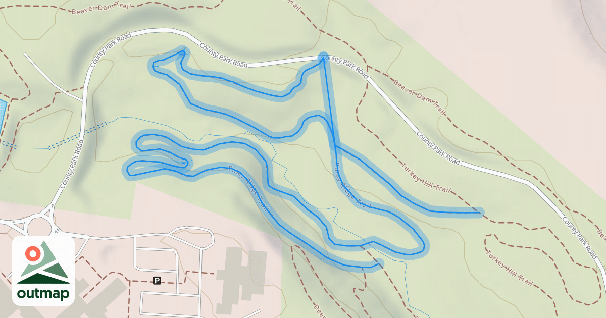 Map of Piney Ridge Trail
