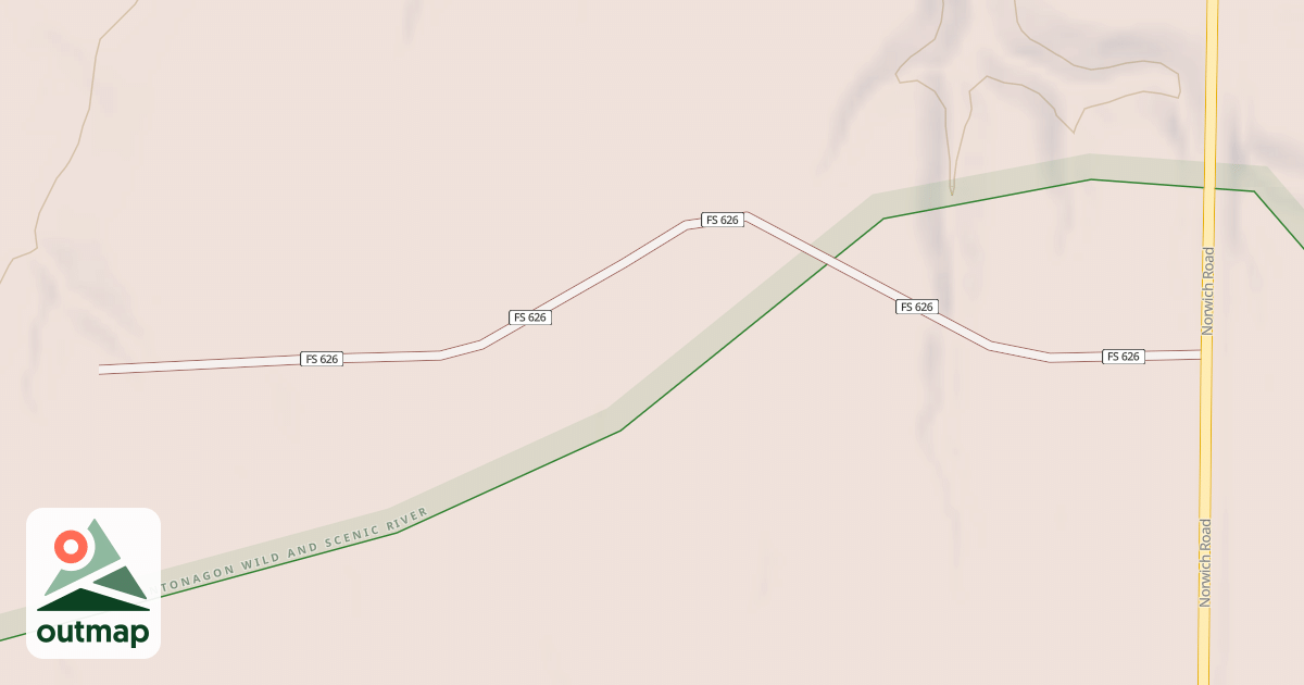 Map of USFS Motor Vehicle Use Map Trails 24452