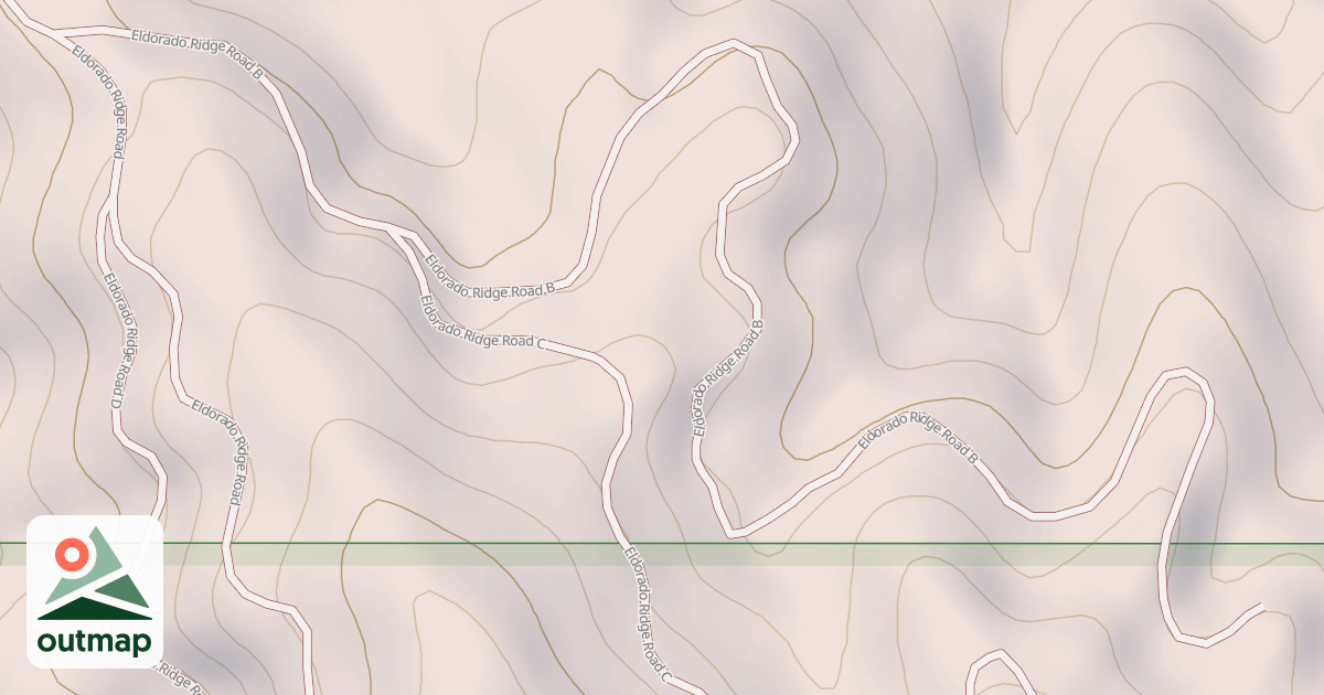Map of ELDORADO RIDGE B