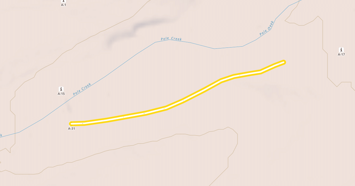 Map preview of Pole Creek
