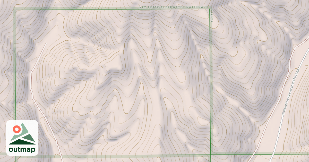 Map of Palouse Ohv - Greenhorn