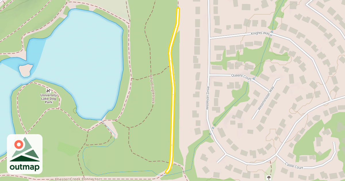 Map of Chester Creek Connector