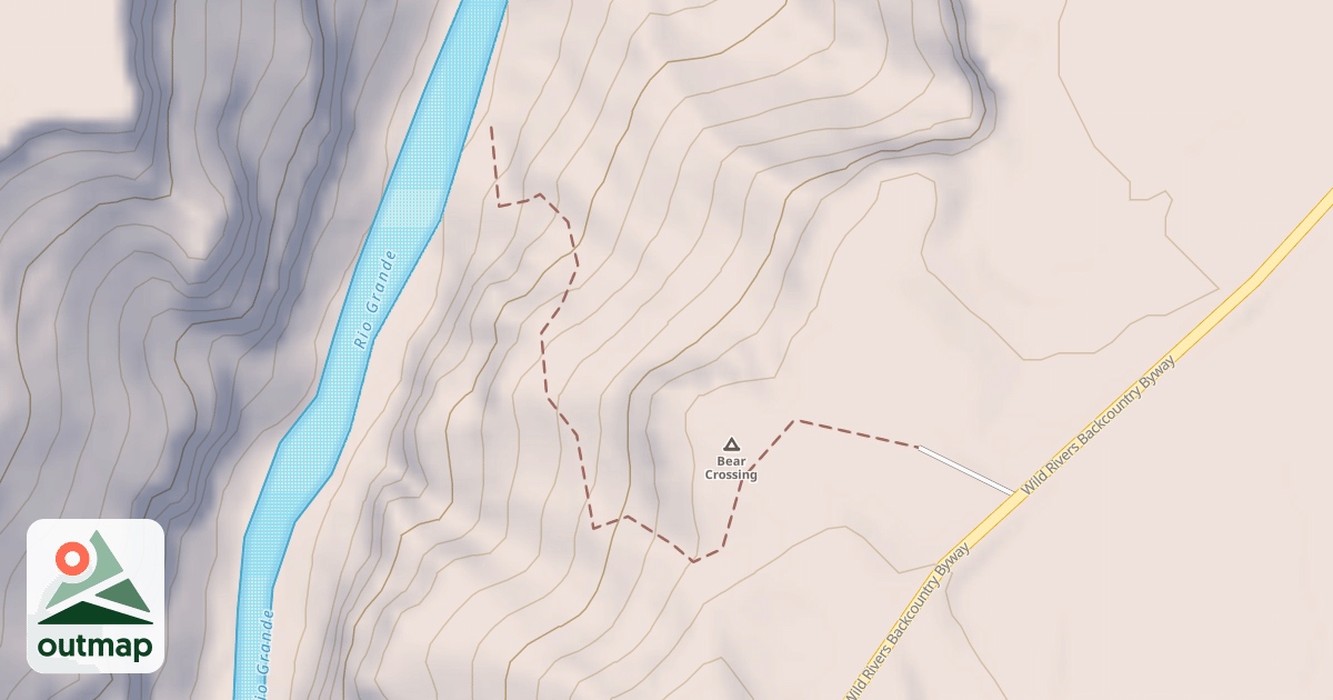 Map of Bear Crossing Trail