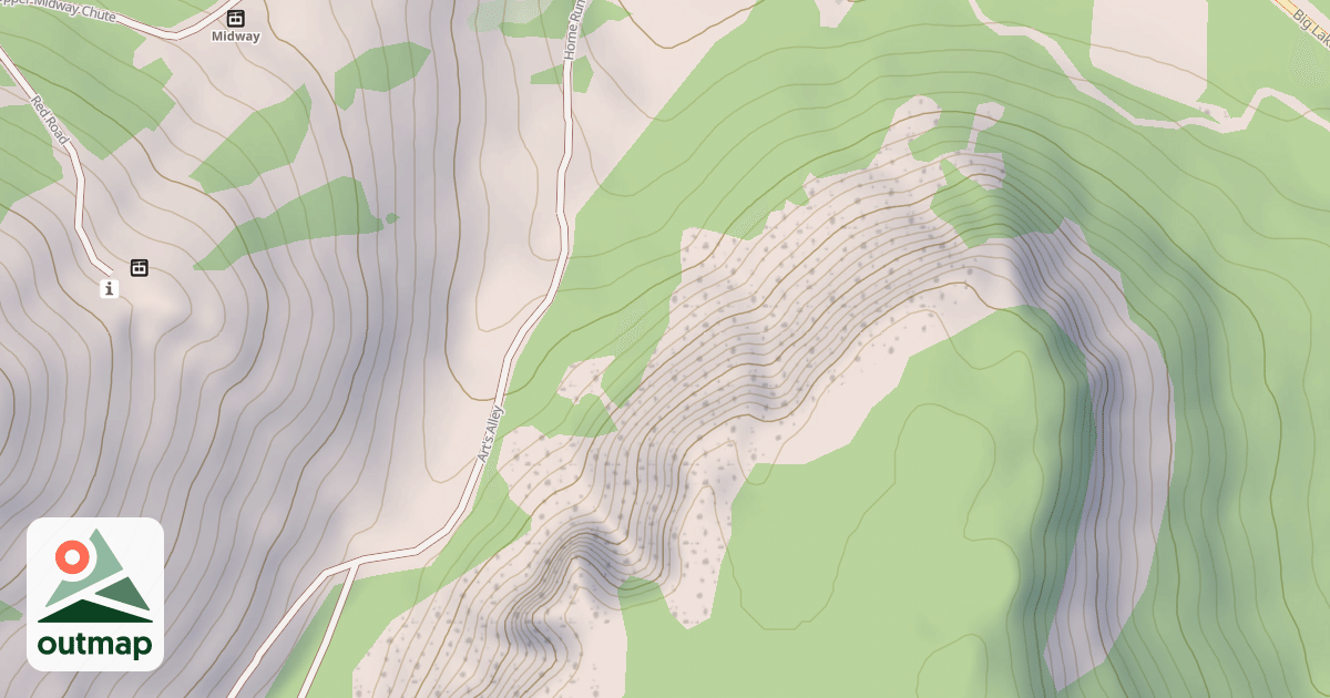 Map of Santiam Pass Ohv Atv Tr #210