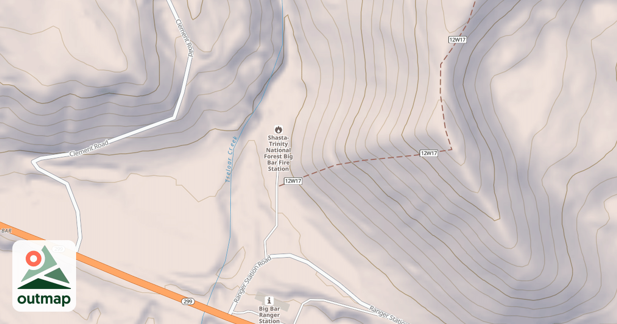 Map of BIG BAR REPEATER