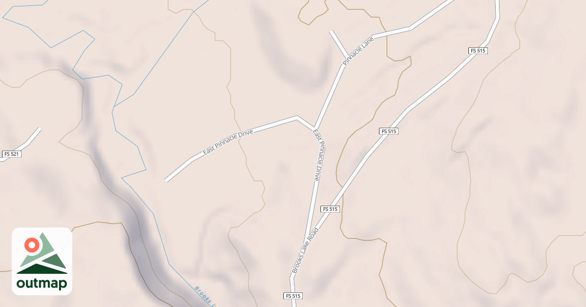 Map of EAST PINNACLE DR