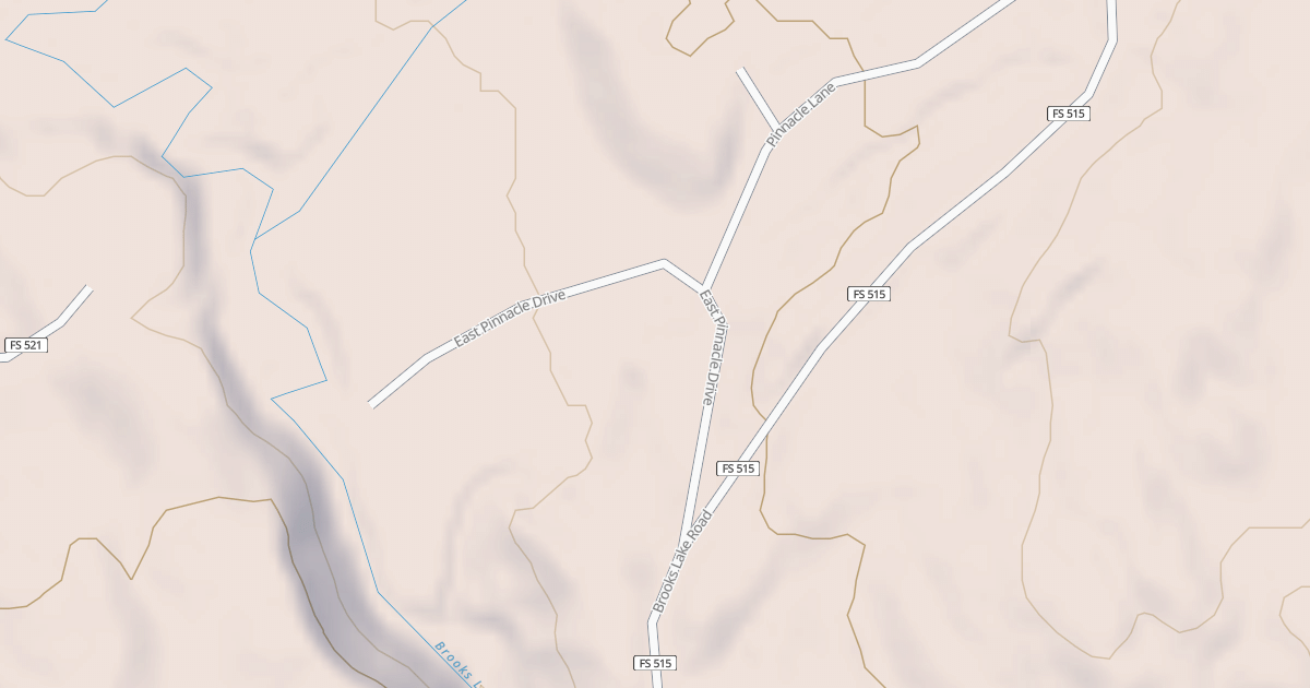 Map preview of EAST PINNACLE DR