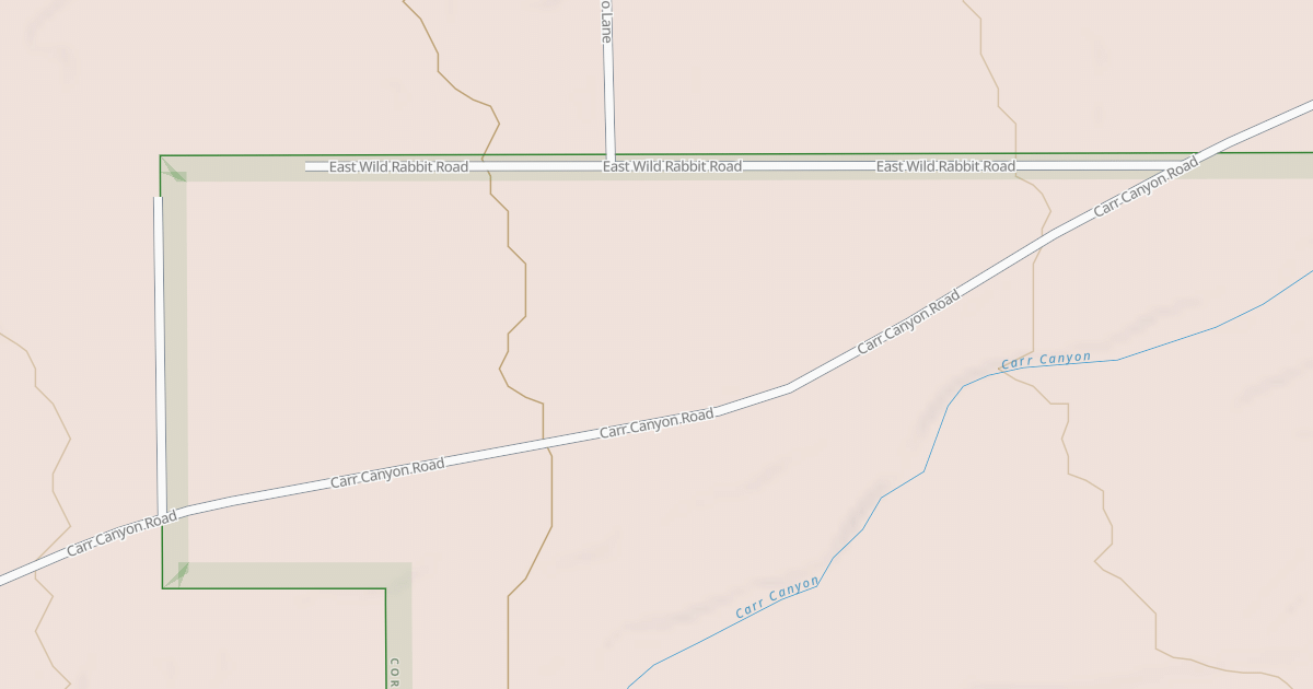 Map preview of CARR CANYON