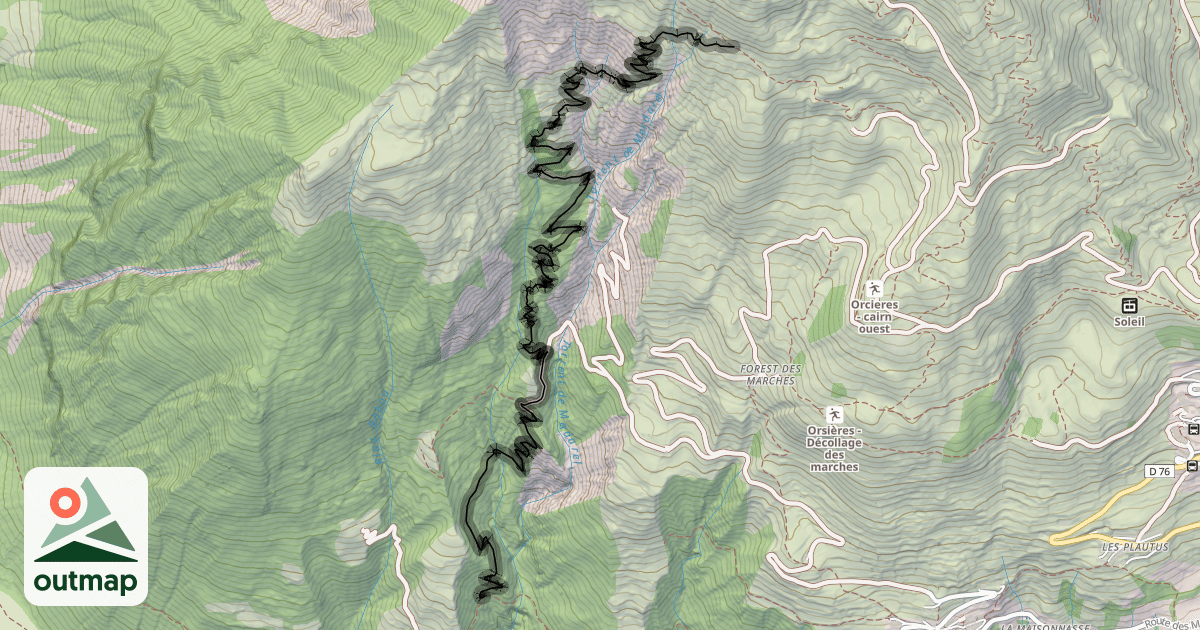 Map of Les 1000 Virages