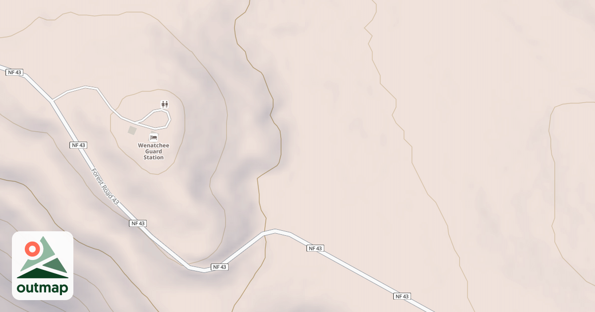 Map of WENATCHEE HELITACK CAMP