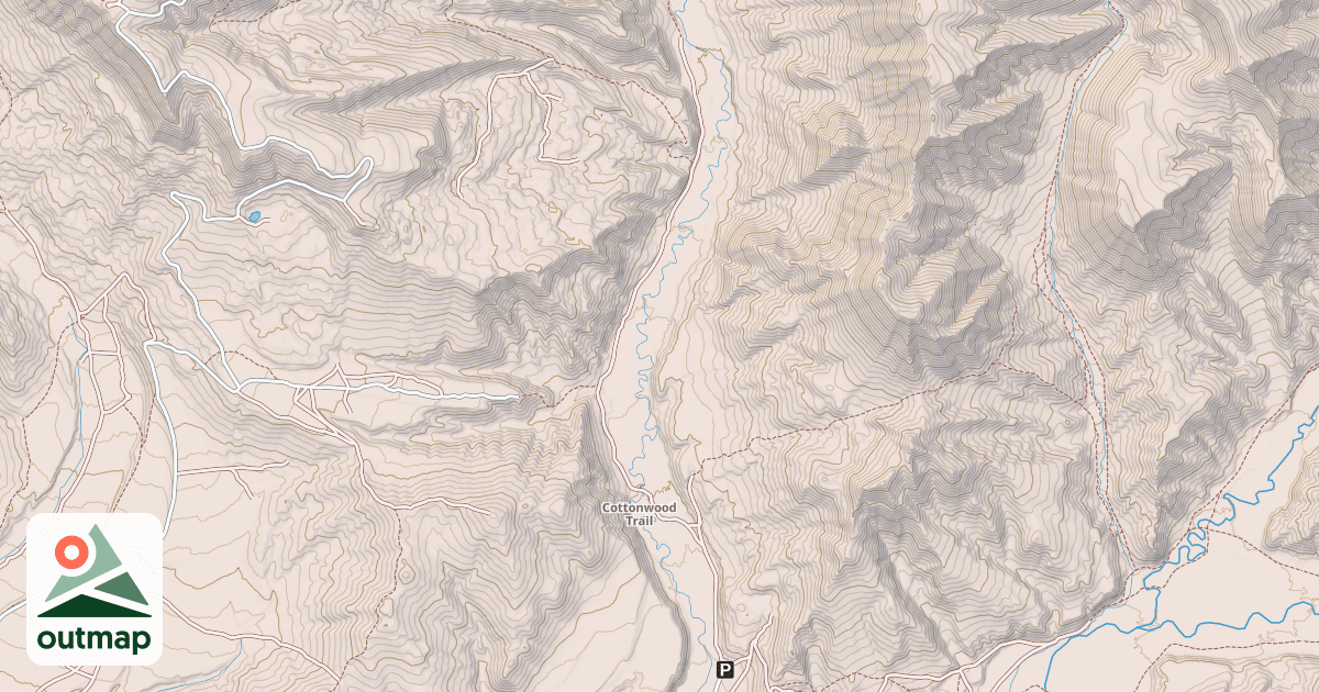 Map of COTTONWOOD