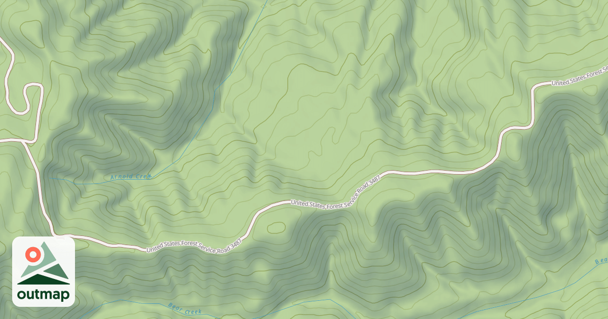 Map of USFS National Forest System Roads {B9CE0CDB-BECB-4C75-BEF8-4818FECDE50A}