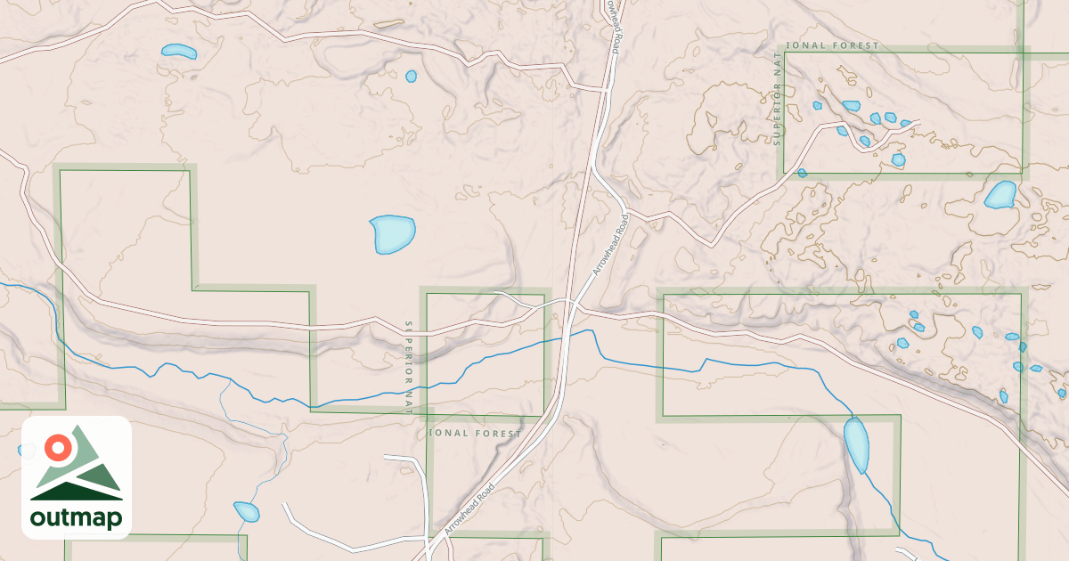 Map of ARROWHEAD CREEK