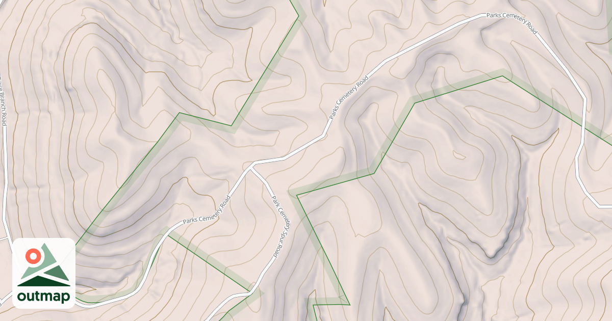Map of PARKS CEM in Rockcastle
