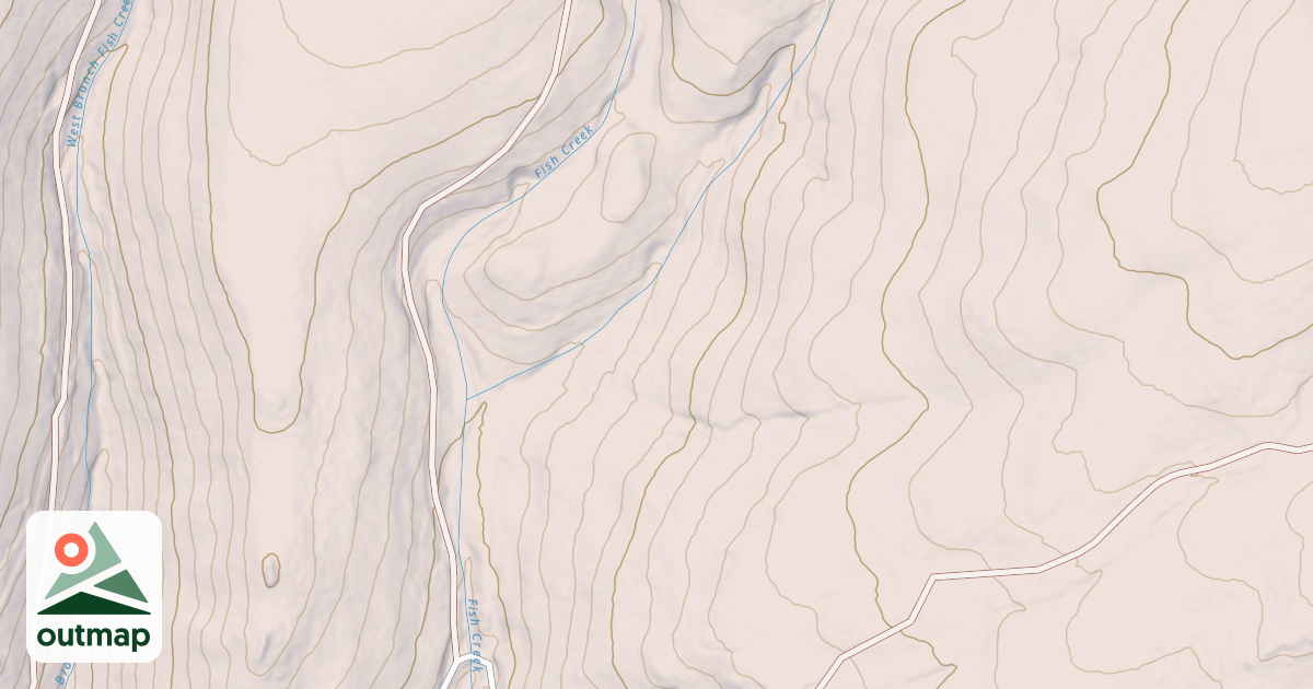 Map of EAST FISH CREEK