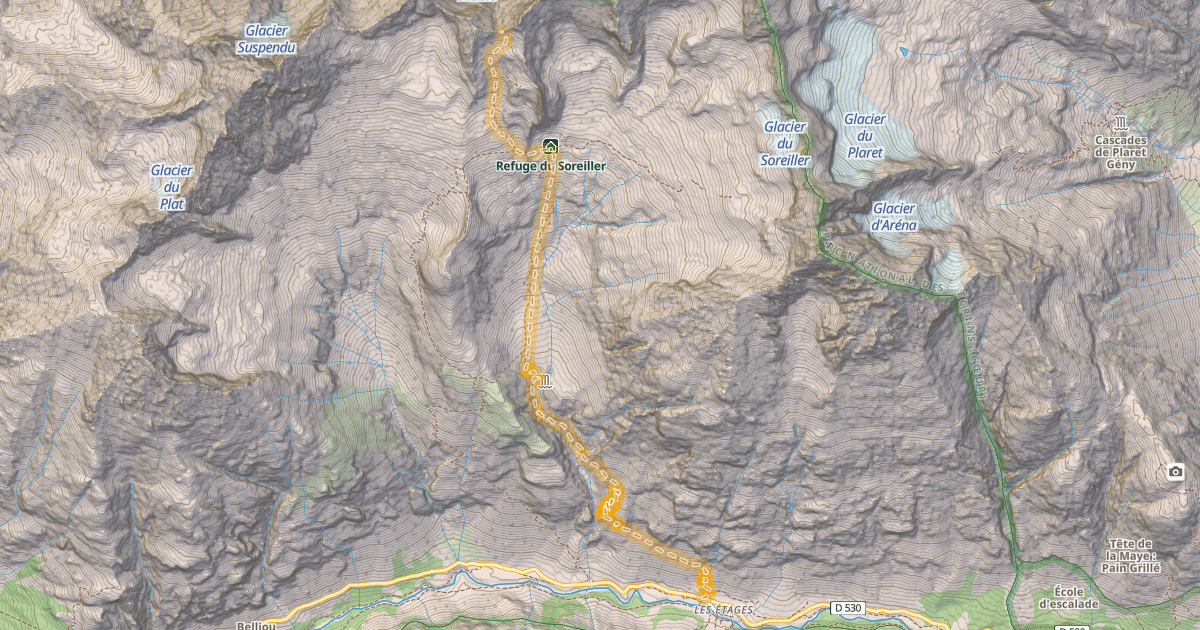 Map preview of Col Dalloz — Les Étages