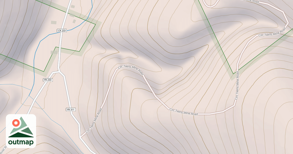 Map of CIRC TWINS MINE