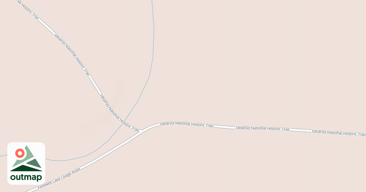 Map of Willow to Nome Winter Trail