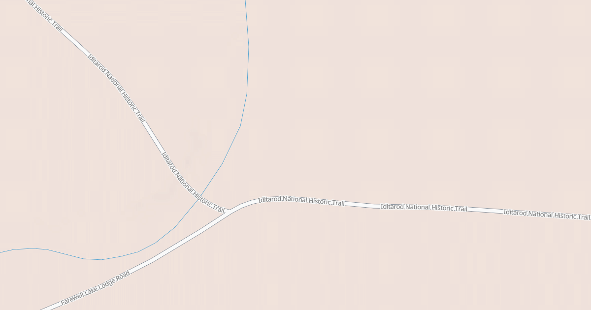 Map preview of Willow to Nome Winter Trail