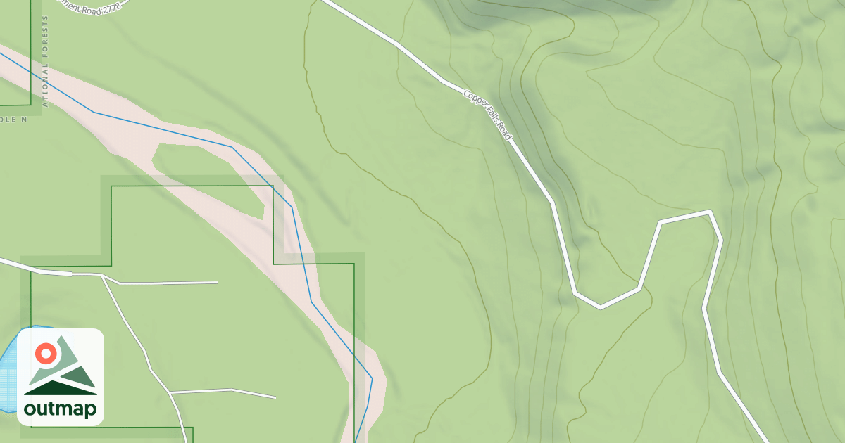 Map of COPPER FALLS H