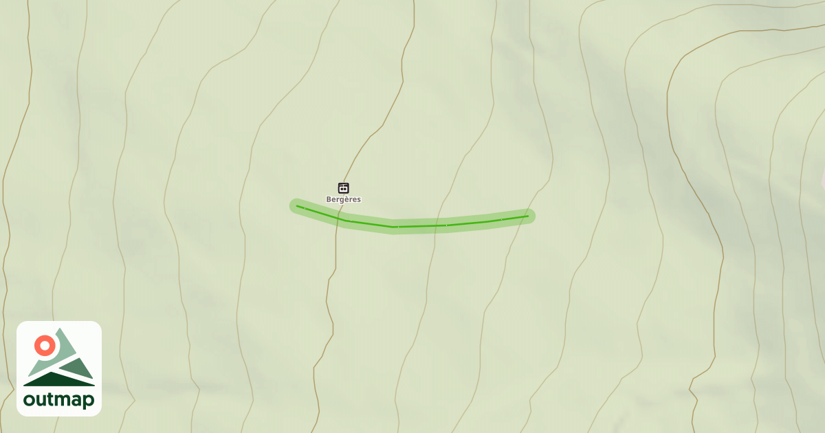Map of Les Bergères - Haut