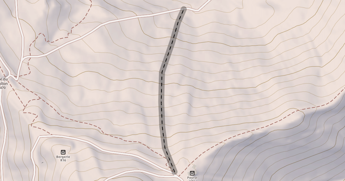 Map preview of Mur du Vallon
