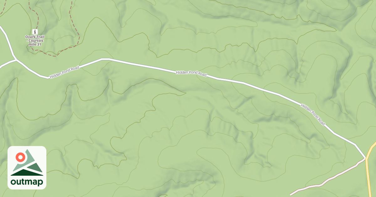 Map of HIDDEN POND