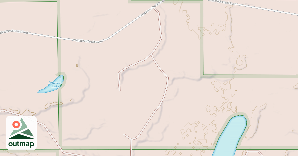 Map of BLACK CREEK SPUR B
