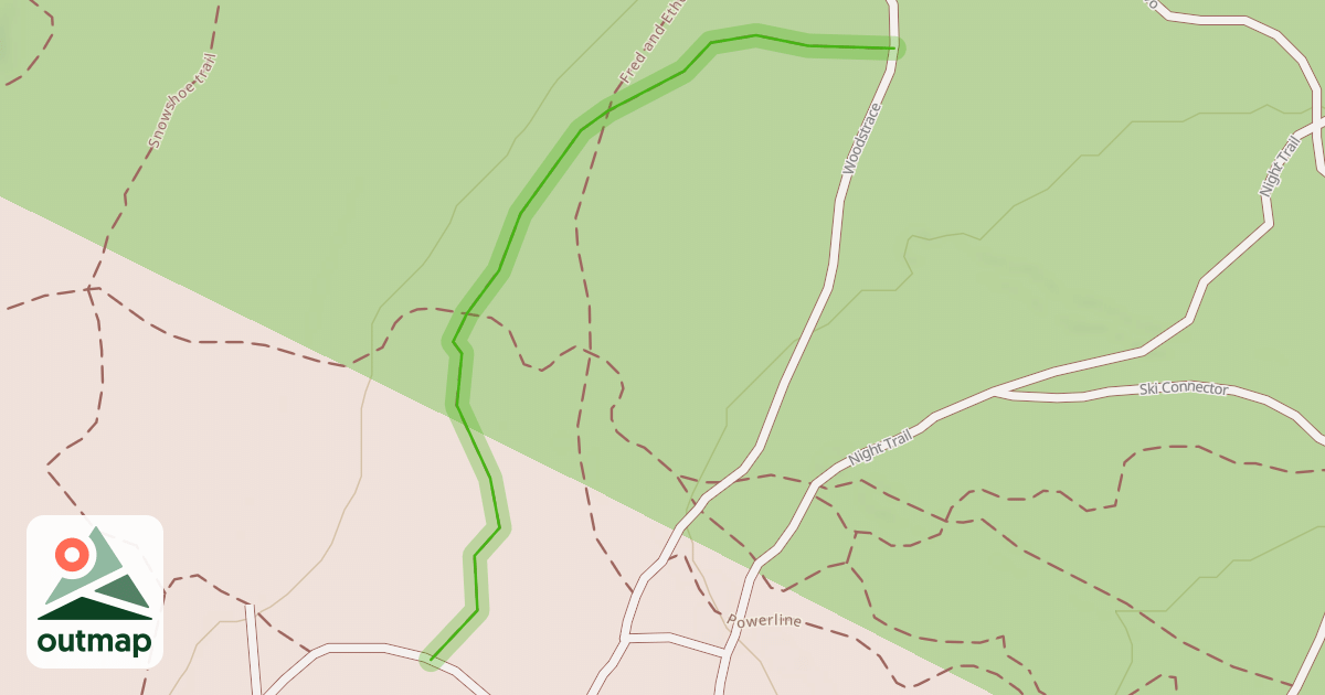 Map of Snowshoe trail