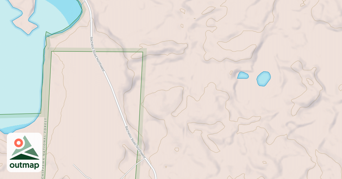 Map of BACHELOR ROAD SPUR A