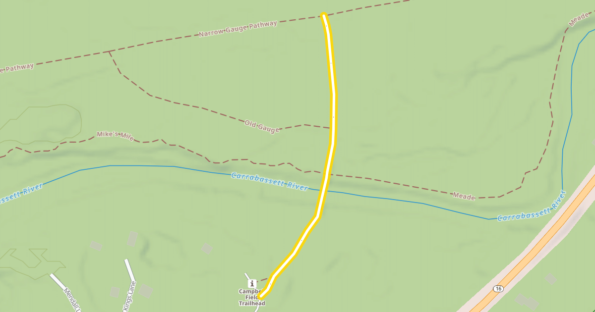 Map preview of Narrow Gauge Pathway