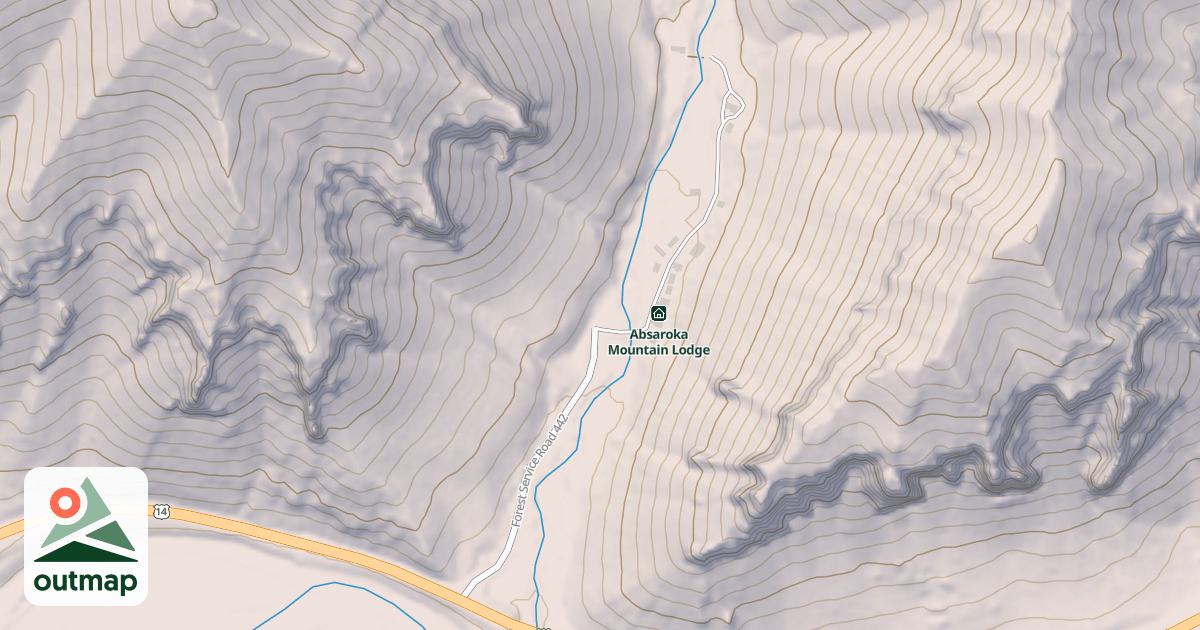 Map of ABSAROKA LODGE