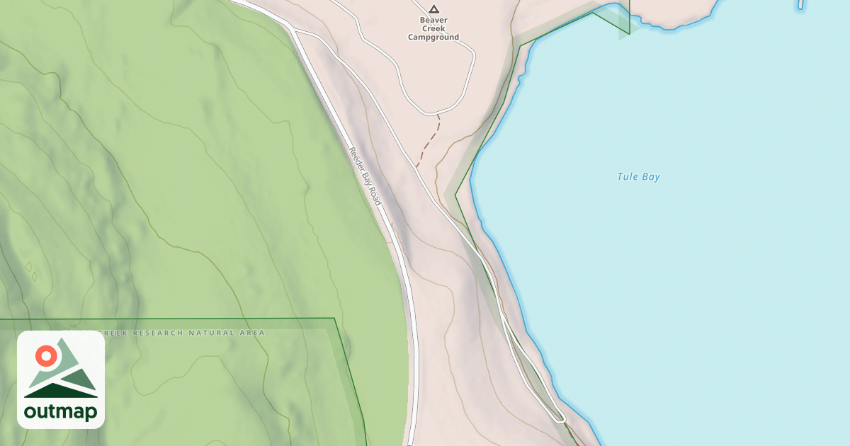 Map of BEAVER CREEK BOAT LAUNCH