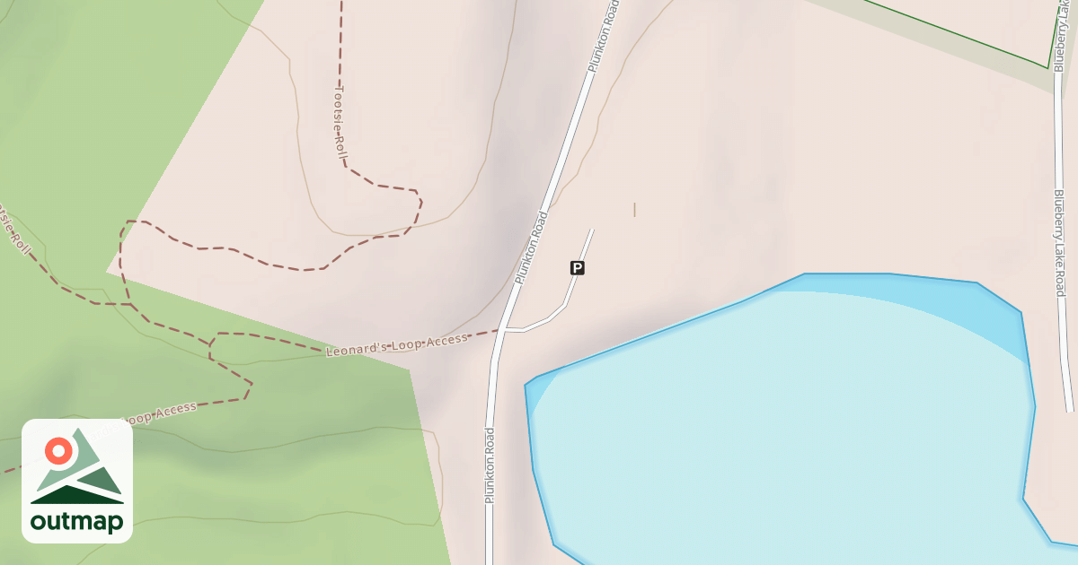 Map of BLUEBERRY LAKE WEST PARKING