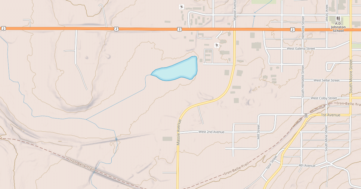 Map preview of Ironwood To Bessemer State Trail