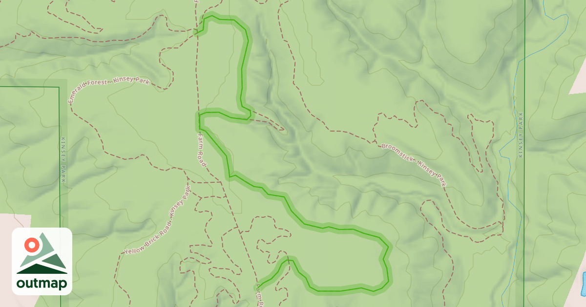 Map of Horse of a Different Color - Kinsey Park