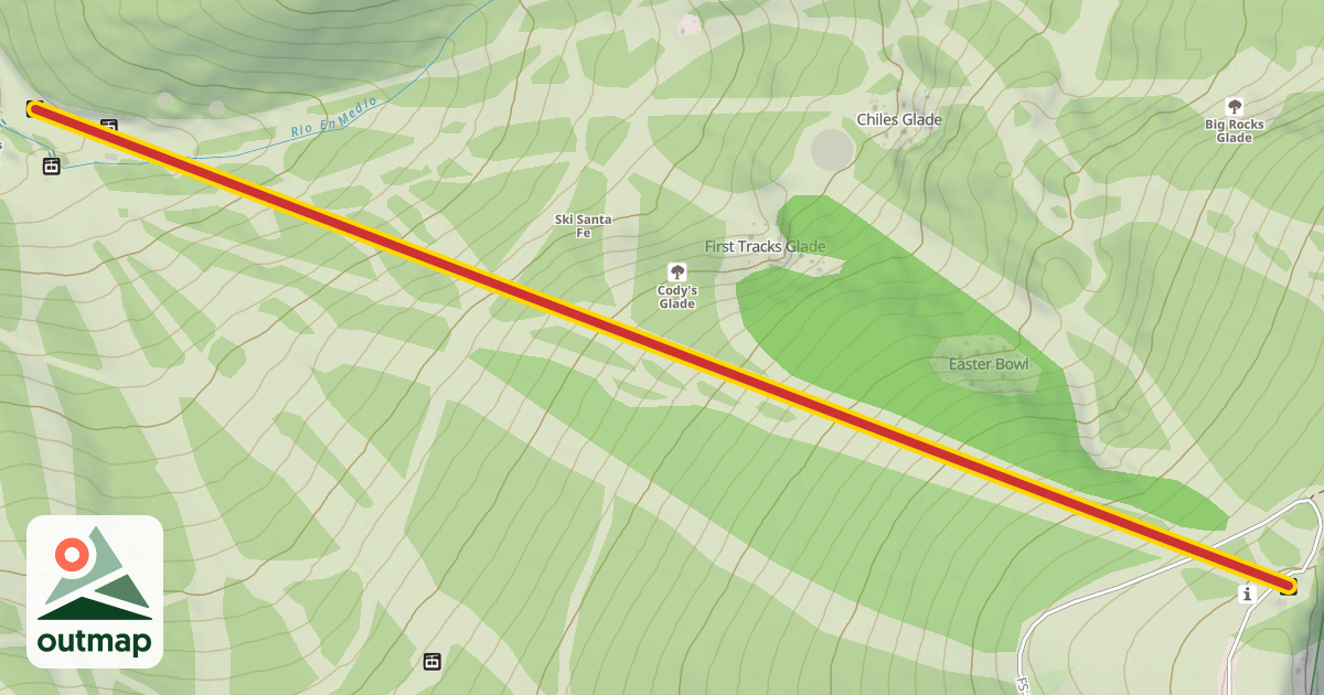 Map of Tesuque Peak