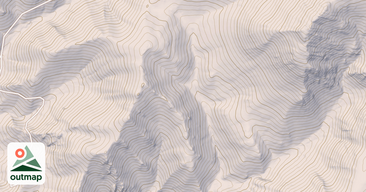 Map of Left Fork Sheeprock Canyon